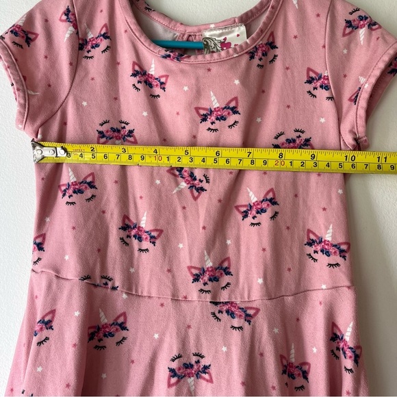 Jenna & Jessie Pink Unicorn Dress 3T (fits Like 4T) Toddler Girls Twirl Dress - Picture 11 of 13